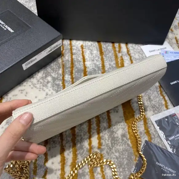 CHAIN CASSANDRE MATELASSÉ YSL WALLET 0516